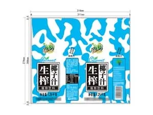 Термоусадочные слив-этикетки для бутылок с кокосовым соком